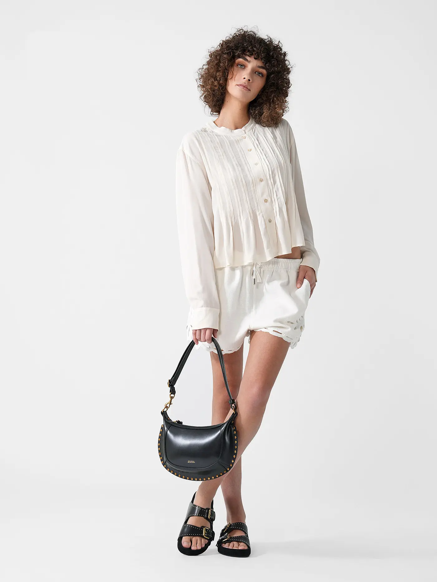 ISABEL MARANT | Ledertasche - Schultertasche OSKAN MOON | 